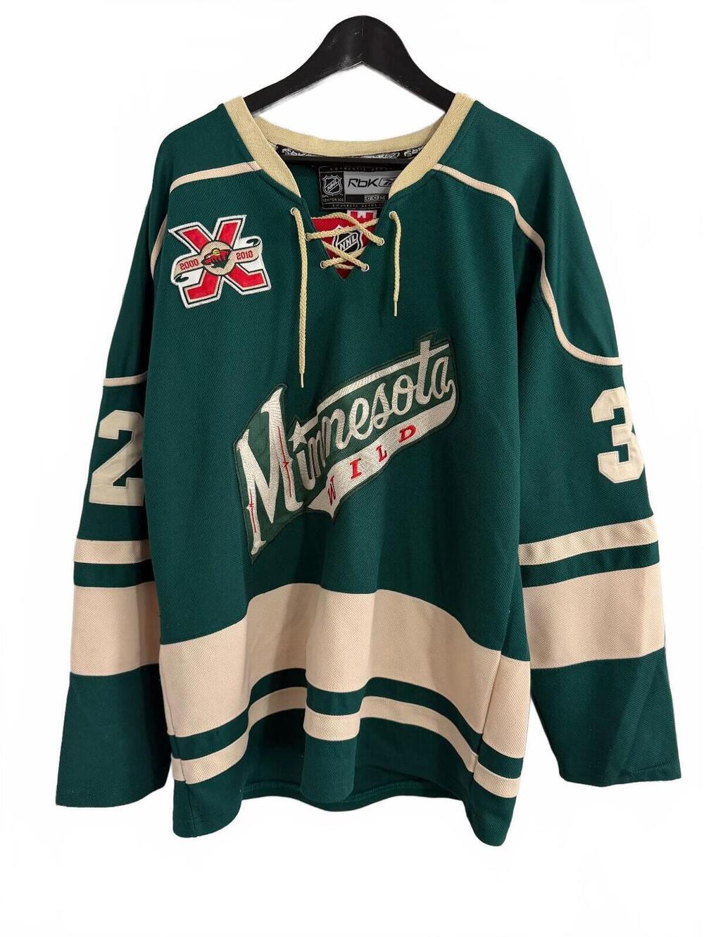 Niklas Bäckström Minnesota Wild Green NHL Jersey Size 50
